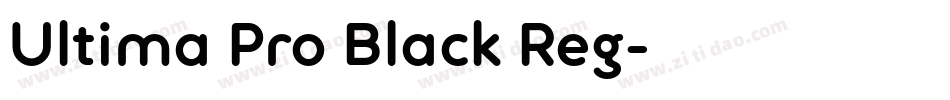 Ultima Pro Black Reg字体转换